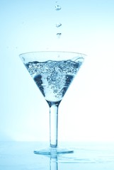 Glass with liquid