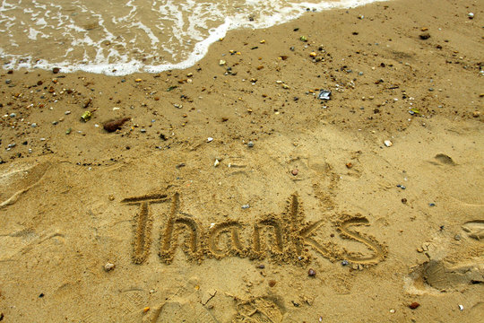 Thanks on sand