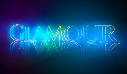 3D Typografie Glamour