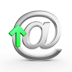 E-mail concept. 3d render.