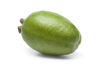Whole single fresh feijoa