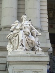 Statue dans une rue de New York