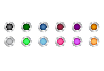 Colored Steel Button