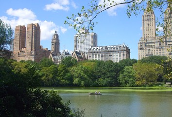 Lac de Central Park à Manhattan, New York