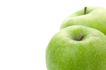 Ripe green apples