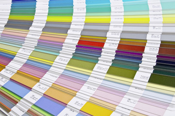 Pantone sample colors catalogue