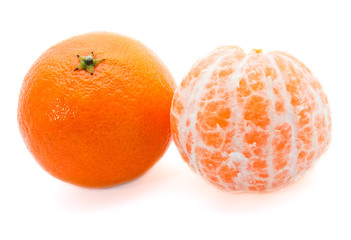 Two tangerines