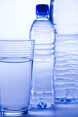 Water bottle background