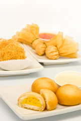fried food in  Dim Sum restaurant