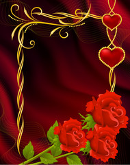 Background by the Valentine's day