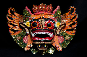 Traditional Balinese Mask - obrazy, fototapety, plakaty