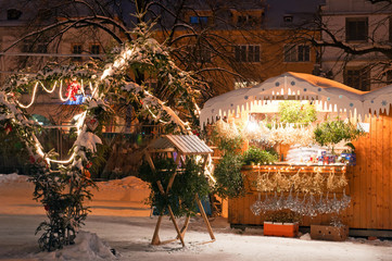 Christmas Market in Litomerice, Czech Republic