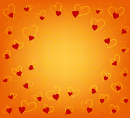 background with hearts