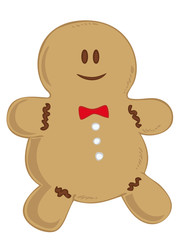 Smiling Gingerbread man.