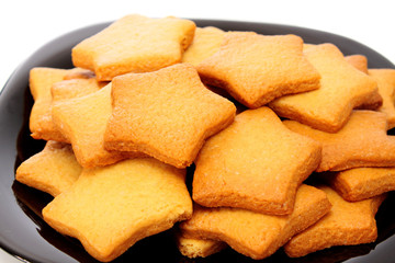 Asterisk cookies,isolated.