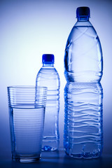 Water bottle background