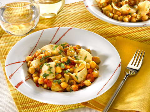 lagane aux pois chiches - lagane with chickpeas