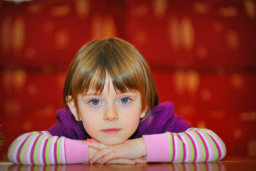 portrait of beautiful young girl