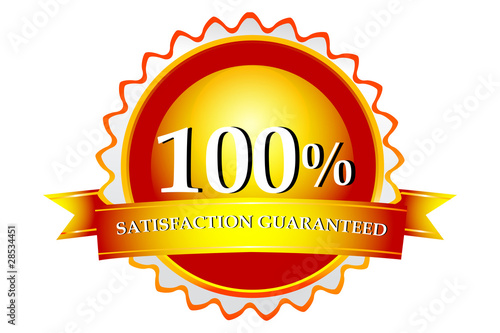 "100% satisfaction guaranteed logo" Stok Görseller ve Telifsiz vektör dosyaları Fotolia.com 'da
