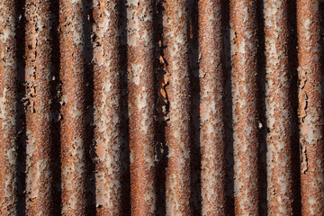 rusty waveform iron plate