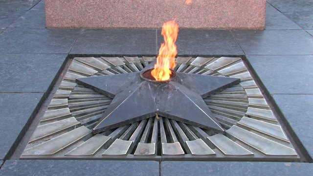 Eternal flame at the monument in City Park