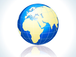 abstract glossy globe icon