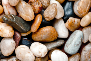 background with round peeble stones