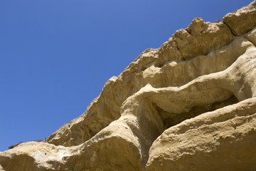 Fototapeta na wymiar Abstract cliff of Matala - Crete