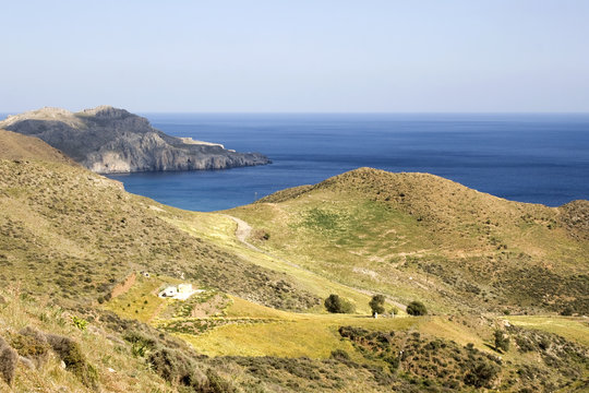 Landscape of Lendas coast, Crete - Greece