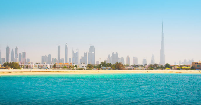 Dubai. Beautiful beach and sea