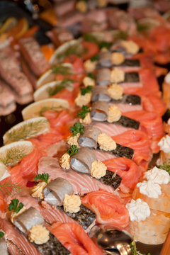 Kaltes Fischbuffet