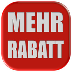 Button rot quadratisch Ecken rund MEHR RABATT
