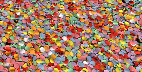 color wedding confetti, background diversity texture