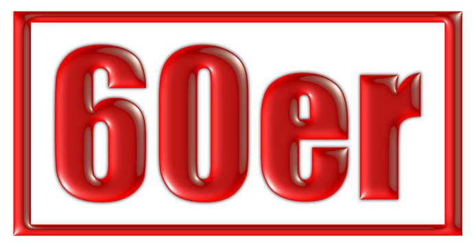 Stempel rot 60er