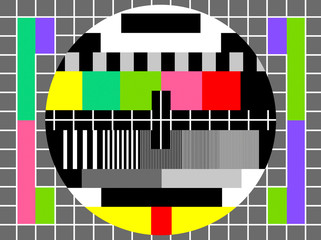 Fototapeta na wymiar Color test for television