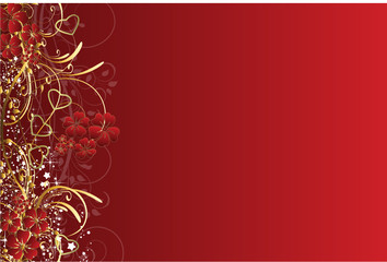 coeur de st valentin rouge