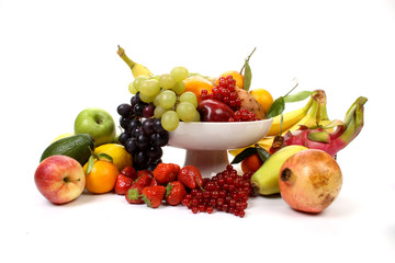 Obraz na płótnie Canvas Composition of several fruits