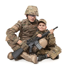 Military Father and Son