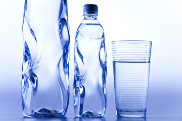 Water bottle background