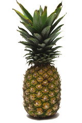 Fototapeta premium Fresh Ripe Pineapple Studio Shot on White