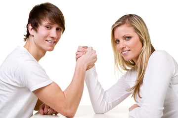 kräftemessen zwischen mann und frau