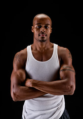 Muscular African American