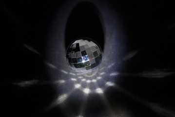 Diskothekkugel mit Discokugel