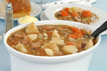 Big pot of soup