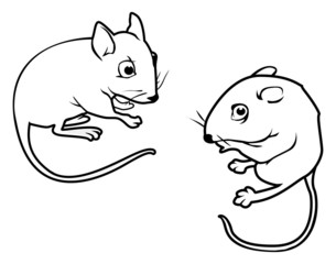 mice outline