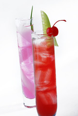 pink and red juice