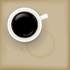 Vector illustration of cup of coffee