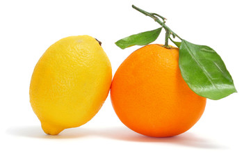 orange and lemon
