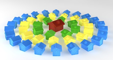 A demographic model of a city