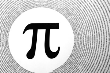 The mathematical constant Pi - obrazy, fototapety, plakaty